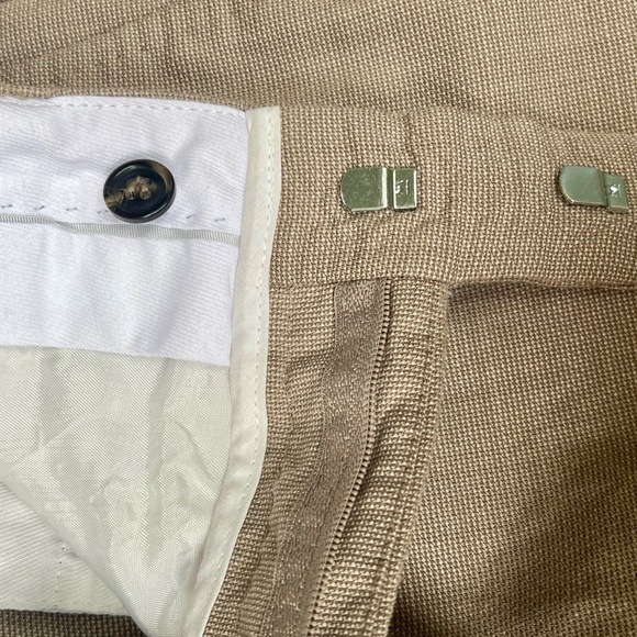 Tiger of Sweden Men's Trousers, Tenuta Wool Suit Pants, Khaki /Beige, Size 38 - Picture 7 of 13